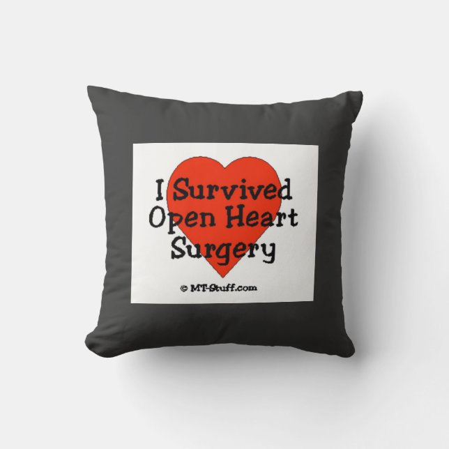 I Survived Open Heart Surgery Pillow Kussen (Voorkant)