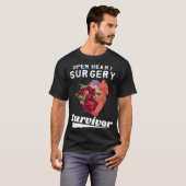 I Survived Open Heart Surgery shirt Heart Attack S (Voorkant volledig)