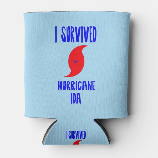 I Survived oricane Ida Blikjeskoeler (Voorkant)