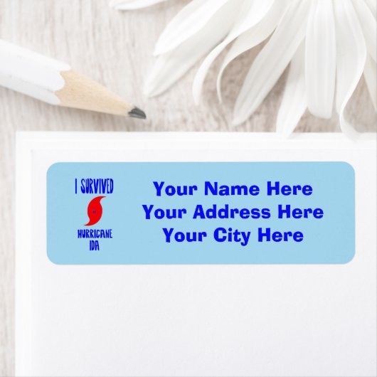 I Survived oricane Ida Etiket (Insitu)