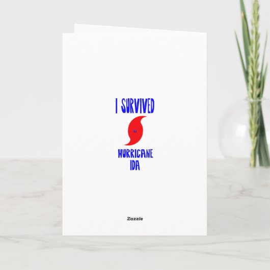 I Survived oricane Ida Kaart (Achterkant)