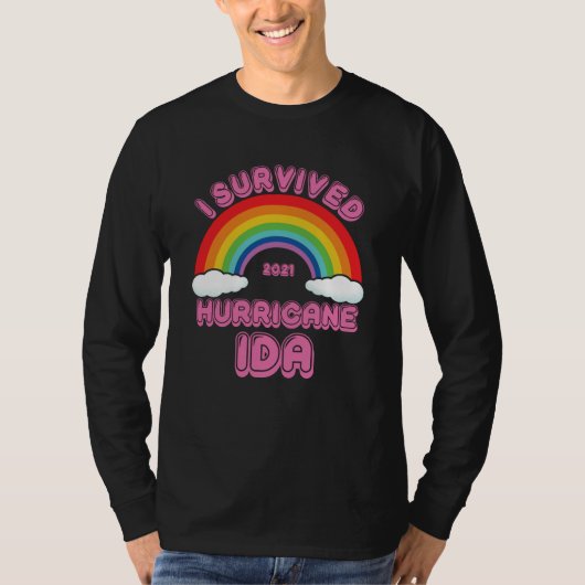 I Survived oricane Ida T-shirt (Voorkant)