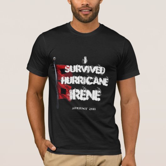 I Survived oricane Irene 2011 T-shirt (Voorkant)