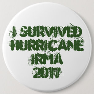 I Survived oricane Irma 2017 Ronde Button 6,0 Cm