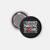 I Survived Pandemic Teaching 2020 2021 Apple Magneet (Voorkant / Achterkant)