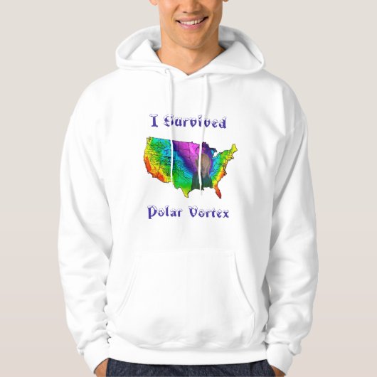 I Survived Polar Vortex Hoodie (Voorkant)