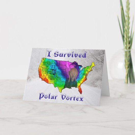 I Survived Polar Vortex Kaart (Voorkant)