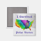 I Survived Polar Vortex Magneet (Voorkant / Achterkant)