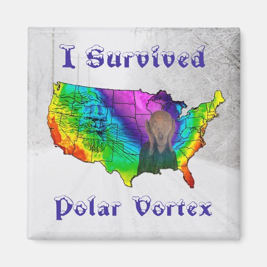 I Survived Polar Vortex Magneet (Voorkant)