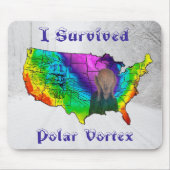 I Survived Polar Vortex Muismat (Voorkant)