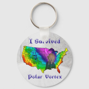 I Survived Polar Vortex Sleutelhanger