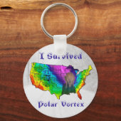 I Survived Polar Vortex Sleutelhanger (Voorkant)