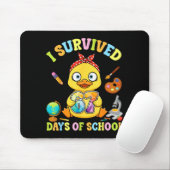 I Survived Six Seven Days Of School Cute Duck Stud Muismat (Met muis)