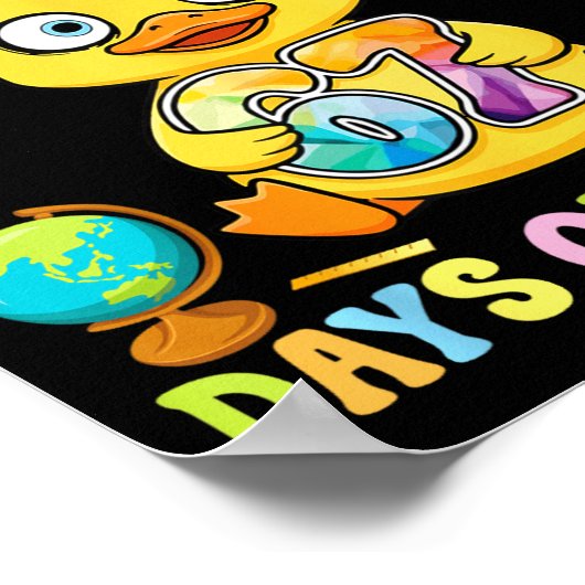 I Survived Six Seven Days Of School Cute Duck Stud Poster (Hoek)