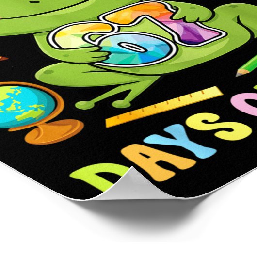 I Survived Six Seven Days Of School Cute Frog Stud Poster (Hoek)