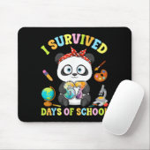 I Survived Six Seven Days Of School Cute Panda Stu Muismat (Met muis)