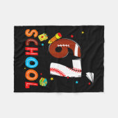 I Survived Sixty Seven Days Of School Funny Baseba Fleece Deken (Voorkant (Horizontaal))