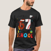 I Survived Sixty Seven Days Of School Funny Baseba T-shirt (Voorkant)