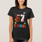 I Survived Sixty Seven Days Of School Funny Baseba T-shirt (Voorkant)