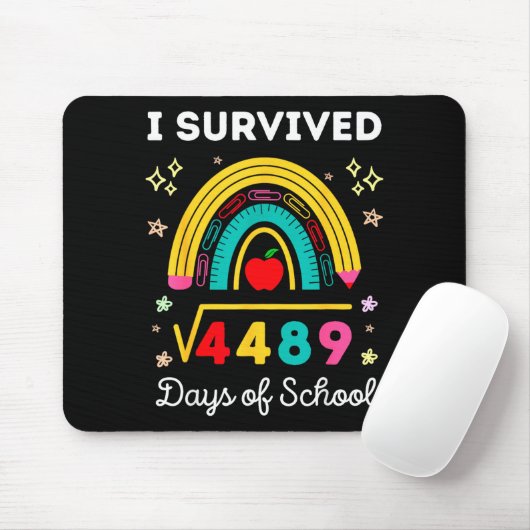 I Survived Square Root 4489 67 Days Of School Math Muismat (Met muis)