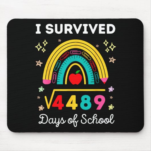 I Survived Square Root 4489 67 Days Of School Math Muismat (Voorkant)