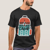 I Survived Summer Camp Survival T Shirt (Voorkant)