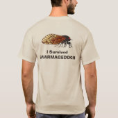 I Survived Swarmageddon - Cicadas / Magicicadas T-shirt (Achterkant)