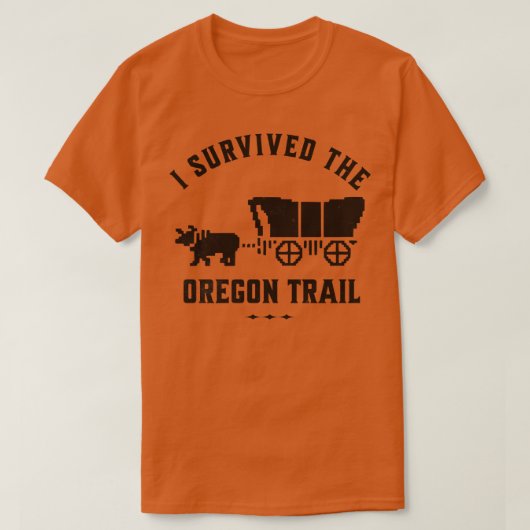 I survived the Oregon Trail T-shirt (Design voorkant)
