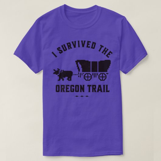 I survived the Oregon Trail T-shirt (Design voorkant)