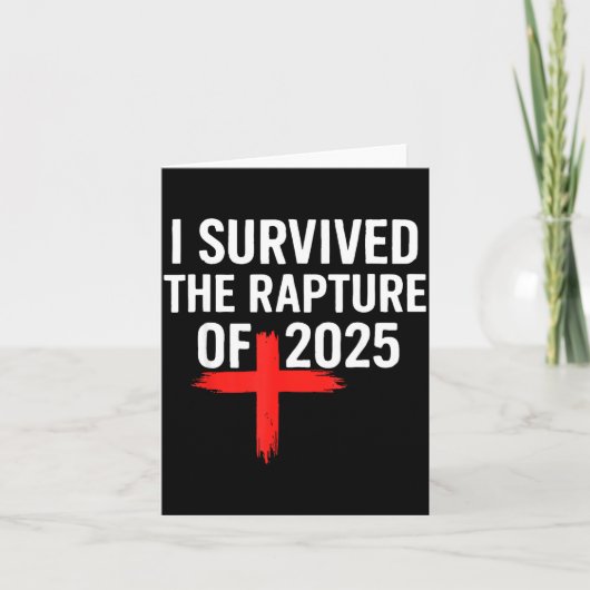 I Survived The Rapture Of 2025  Kaart (Voorkant)