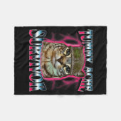 I Survived Today's Funny Tummy Ache Survivor Cat M Fleece Deken (Voorkant (Horizontaal))