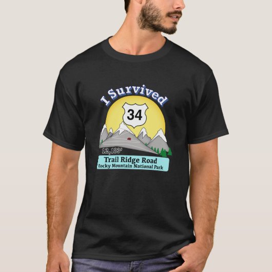 I Survived Trail Ridge Road T-shirt (Voorkant)