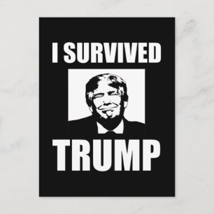 I Survived Trump 2020 Election Anti-Trump Briefkaart