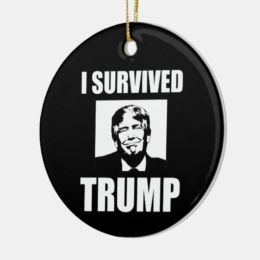 I Survived Trump 2020 Election Anti-Trump Keramisch Ornament (Links)