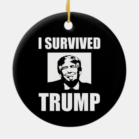 I Survived Trump 2020 Election Anti-Trump Keramisch Ornament (Achterkant)