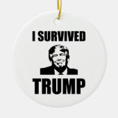 I Survived Trump 2020 Election Anti-Trump Keramisch Ornament (Voorkant)