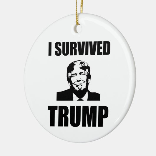 I Survived Trump 2020 Election Anti-Trump Keramisch Ornament (Links)