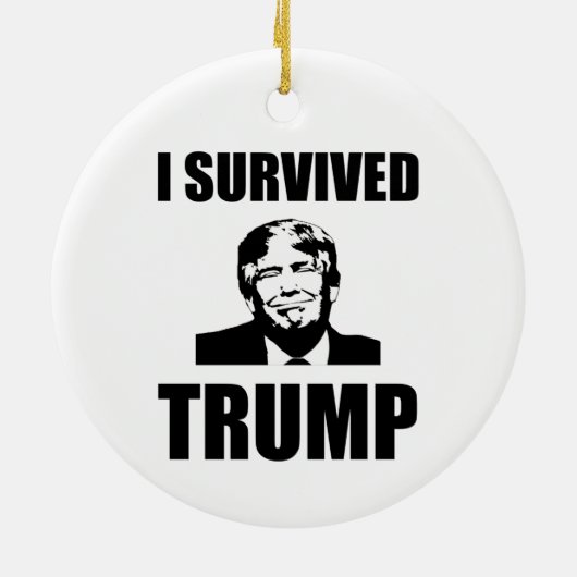 I Survived Trump 2020 Election Anti-Trump Keramisch Ornament (Achterkant)