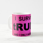I Survived tRUMP Koffiemok (Voorkant links)