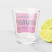 I Survived tRUMP Shot Glas (Achterkant)