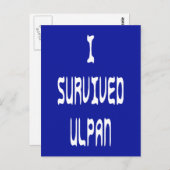 I Survived Ulpan Briefkaart (Voorkant / Achterkant)
