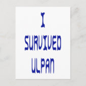 I Survived Ulpan Briefkaart (Voorkant)