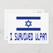 I Survived Ulpan Briefkaart (Voorkant / Achterkant)