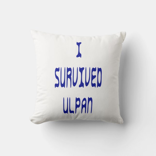 I Survived Ulpan Kussen (Voorkant)