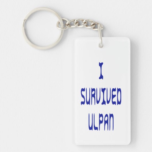 I Survived Ulpan Sleutelhanger (Voorkant)