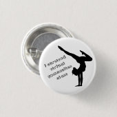 I Survived Virtual Gymnastics Class Button (Voorkant /achterkant)