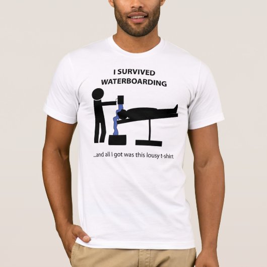 I Survived Waterboarding T-shirt (Voorkant)