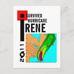 I Surviving Hurricane Irene Briefkaart