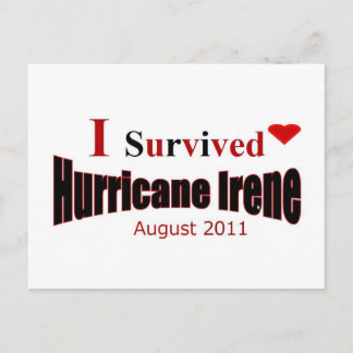 I Surviving Hurricane Irene Briefkaart