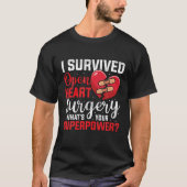 I Surviving Open Heart Surgery Open Heart Chirurgi T-shirt (Voorkant)